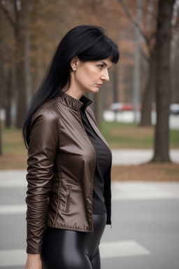 Lithuanian 45 years female with  black hair