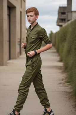 Teenager boy with  ginger hair