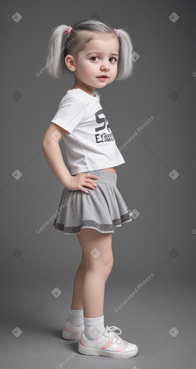 Georgian infant girl with  gray hair