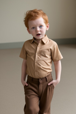 New zealand infant boy with  ginger hair