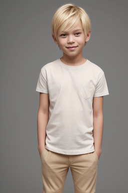 Child male with  blonde hair