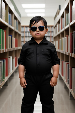 Bolivian infant boy with  black hair