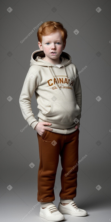 Canadian infant boy with  ginger hair