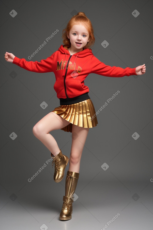 Macedonian infant girl with  ginger hair