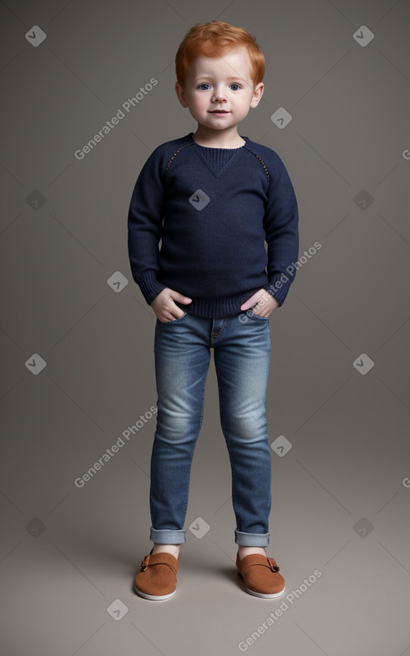 Chilean infant boy with  ginger hair