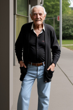 Austrian elderly male with  black hair