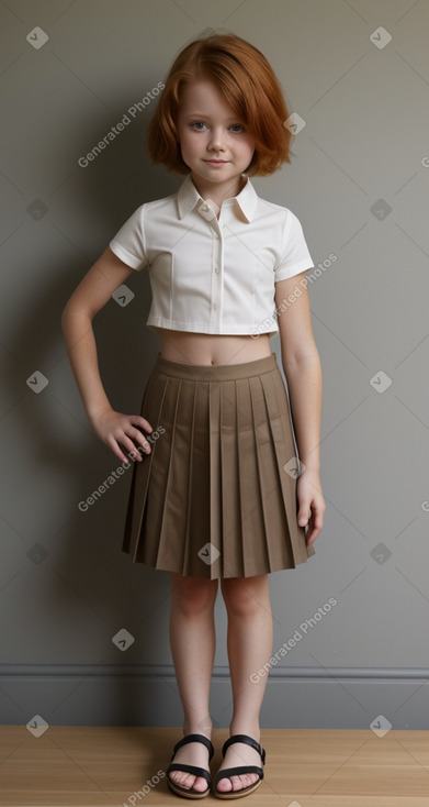 Australian child girl with  ginger hair