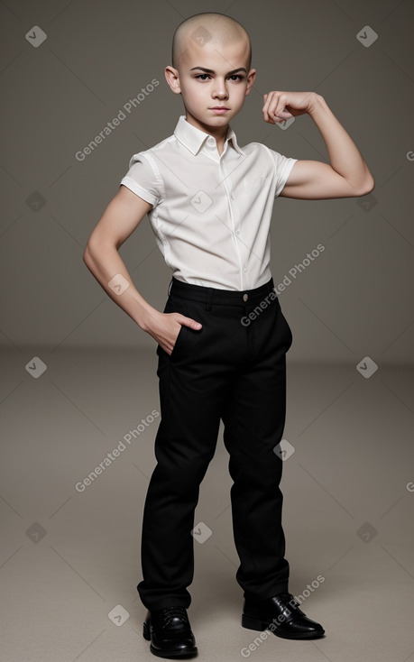 French child boy with  black hair