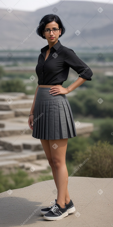 Yemeni adult female with  black hair