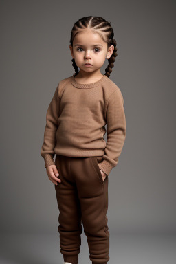 Costa rican infant boy with  brown hair