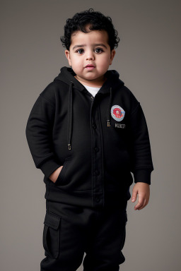 Moroccan infant boy with  black hair