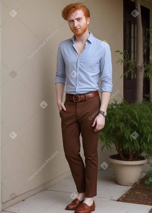 Turkish young adult male with  ginger hair