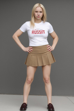 Russian adult female with  blonde hair