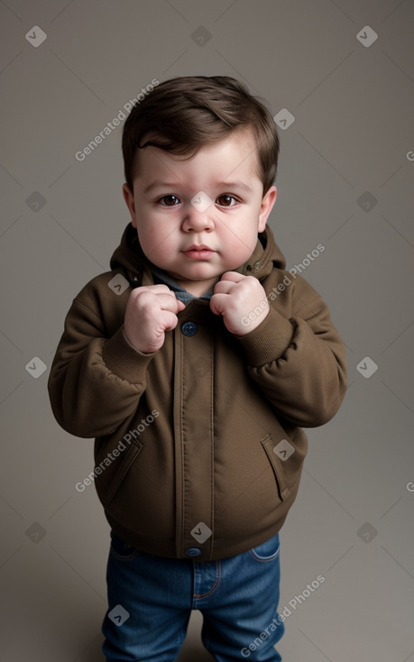 Bulgarian infant boy with  brown hair