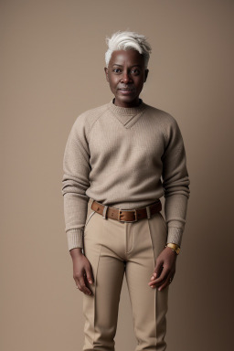 Ghanaian adult non-binary with  gray hair