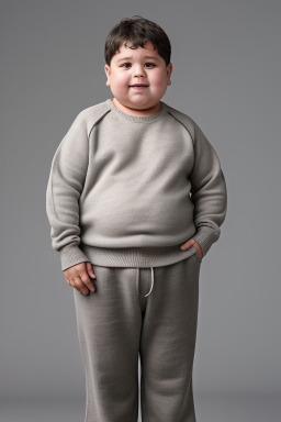 Uruguayan child boy with  gray hair