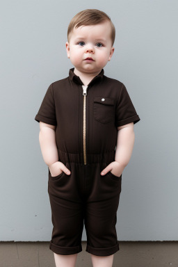 Estonian infant boy with  brown hair