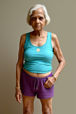 Indian elderly female with  blonde hair