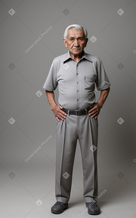 Uzbek elderly male with  gray hair