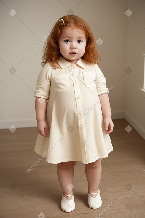 Colombian infant girl with  ginger hair