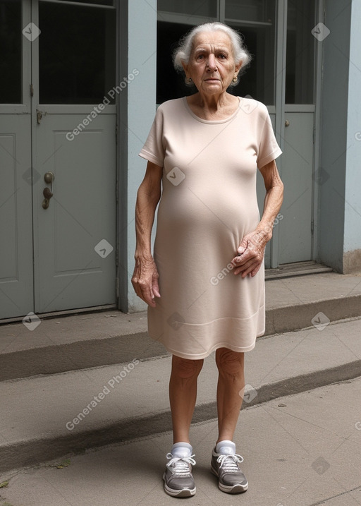 Uruguayan elderly female with  brown hair