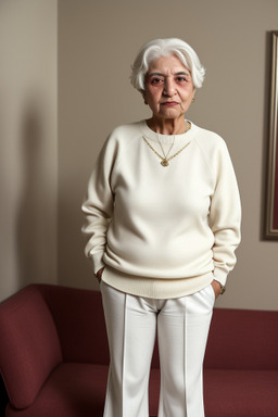 Iranian elderly female with  white hair