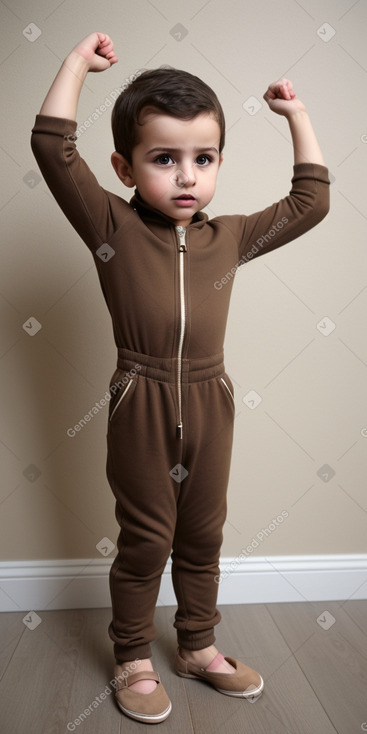 Syrian infant boy with  brown hair