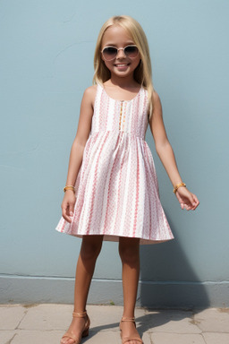 Panamanian child female with  blonde hair