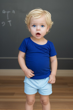 South african infant boy with  blonde hair