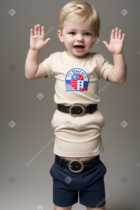 Croatian infant boy with  blonde hair