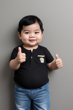 Thai infant boy with  black hair