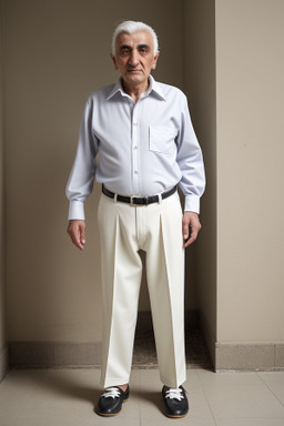 Azerbaijani elderly male with  white hair