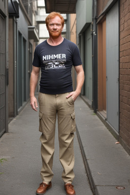 Brazilian middle-aged male with  ginger hair