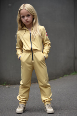 Swiss child female with  blonde hair