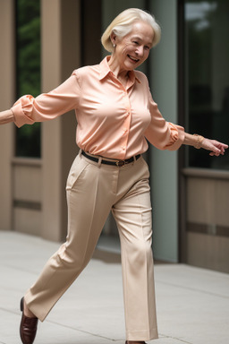 Elderly female with  blonde hair