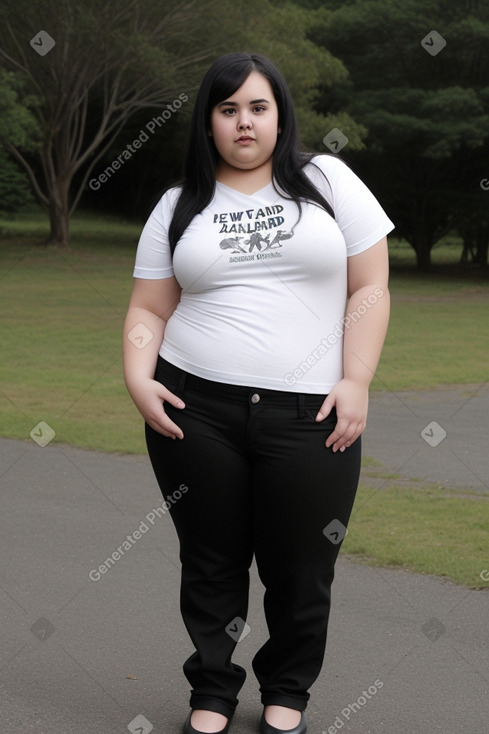 New zealand young adult female with  black hair