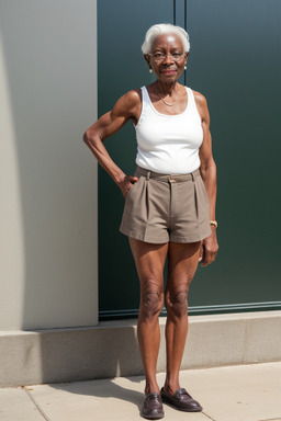 Elderly female with  white hair