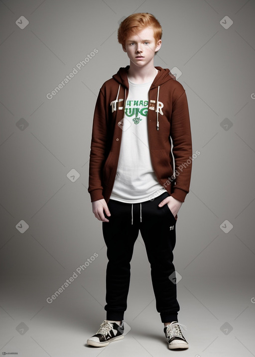 Irish teenager boy with  ginger hair