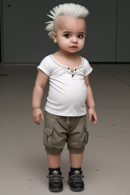 Saudi arabian infant girl with  white hair