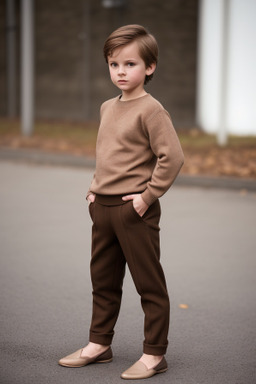 German child boy with  brown hair