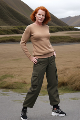 New zealand middle-aged female with  ginger hair