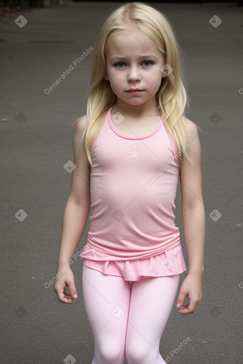 Russian child female with  blonde hair