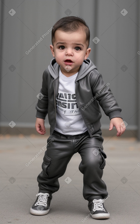 Tunisian infant boy with  gray hair