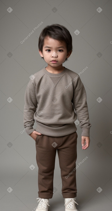 Thai child boy with  brown hair