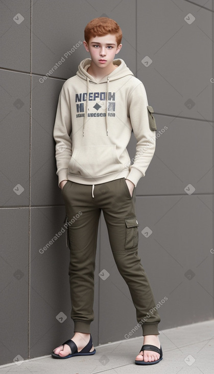 Israeli teenager boy with  ginger hair