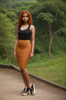 Sri lankan young adult female with  ginger hair