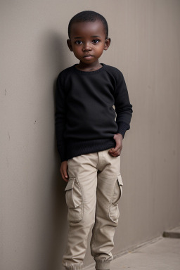 Tanzanian infant boy with  black hair