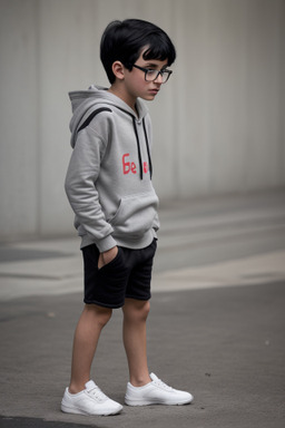 Georgian child boy with  black hair