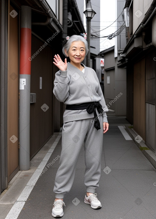 Japanese 45 years female with  gray hair