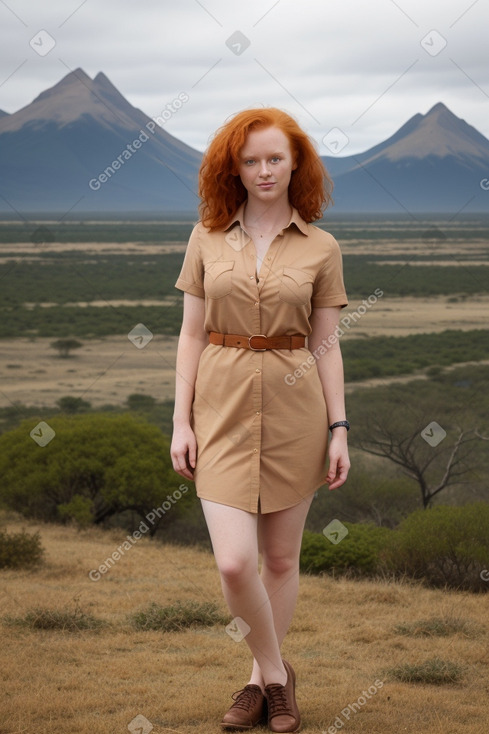 African adult female with  ginger hair